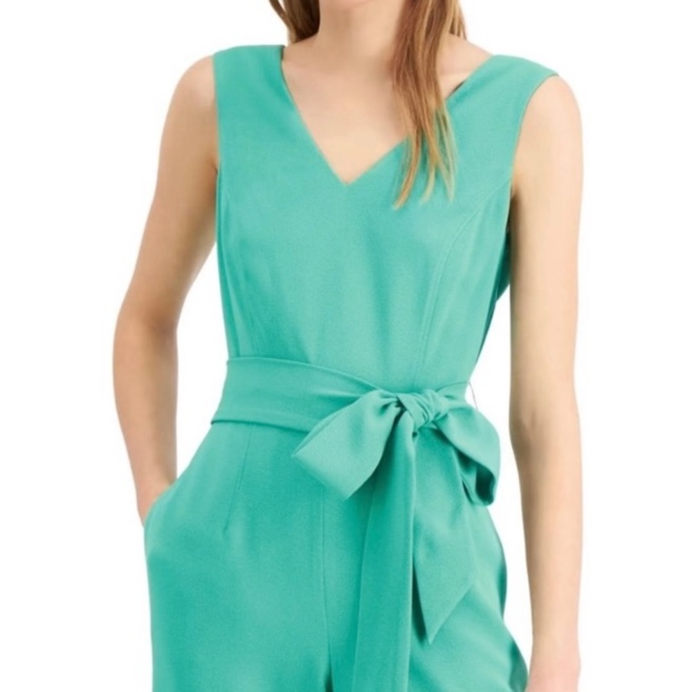 INC tie waist jumpsuit